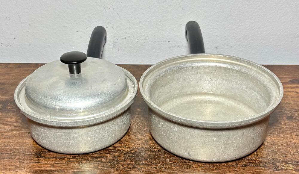 Vintage Vita Craft Aluminum Sauce Pan Set #201N & #200N Made In USA Mid-century